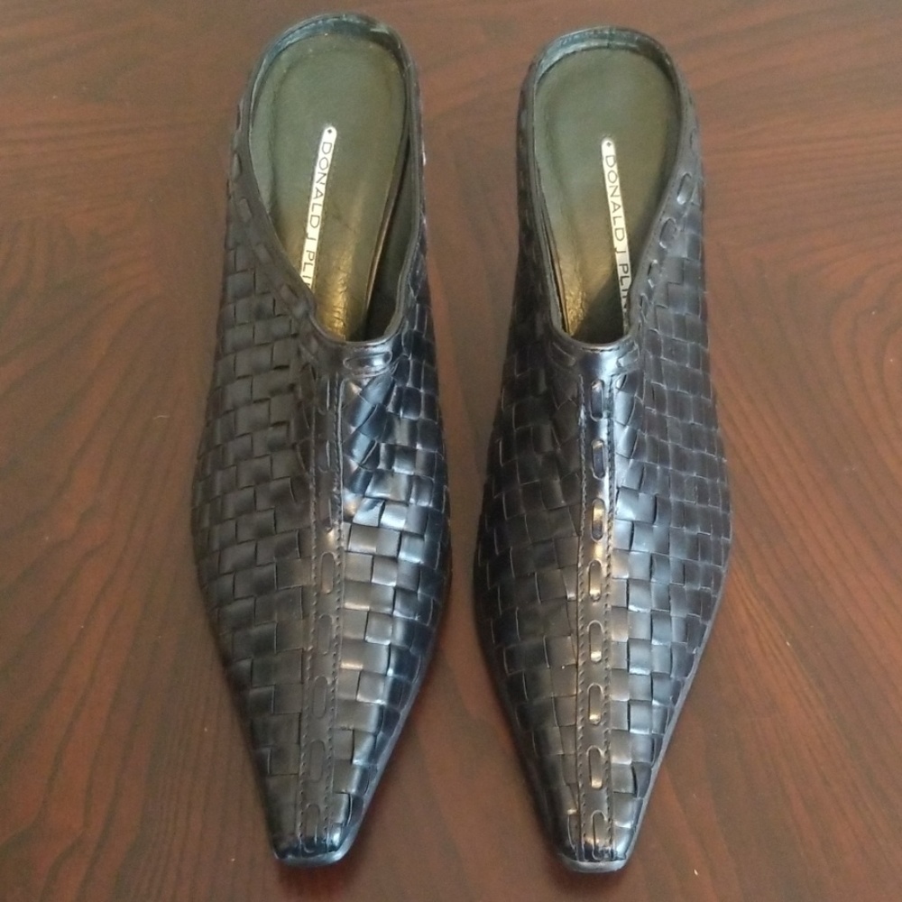 Donald Pliner heeled mules